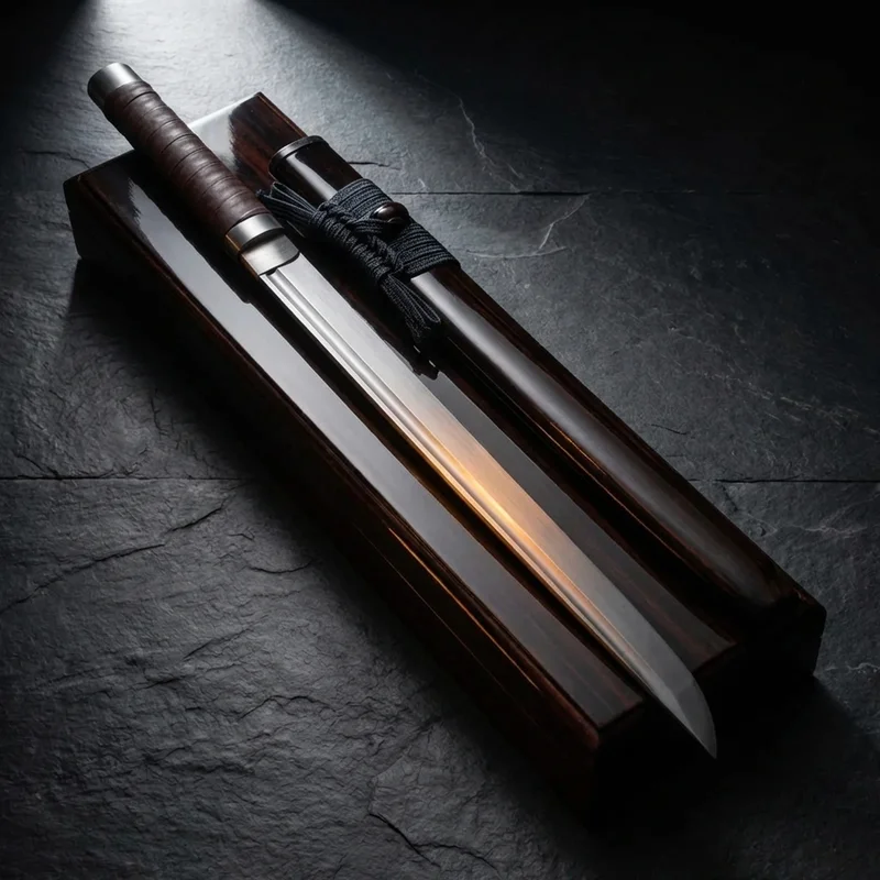 Handmade — Attack on Titan Ultrahard Steel Blade Replica Leather Grip - 4