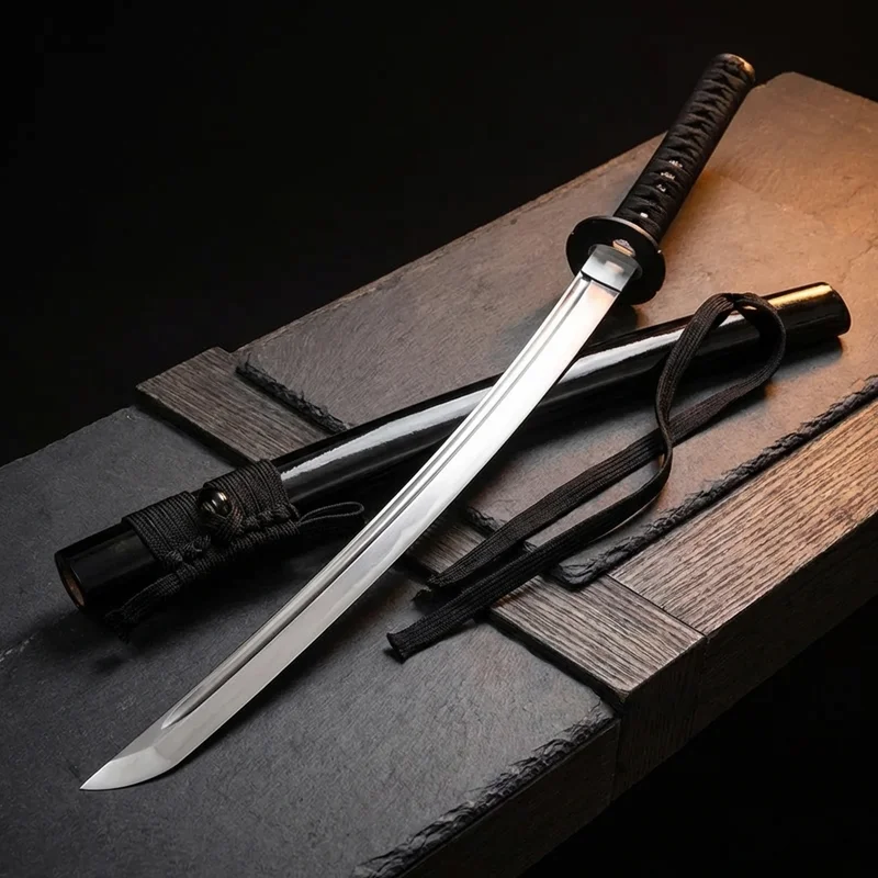 Dragon King — Sasuke Kusanagi Naruto Sword 1060 Steel Black Tsuka Wrap - 4