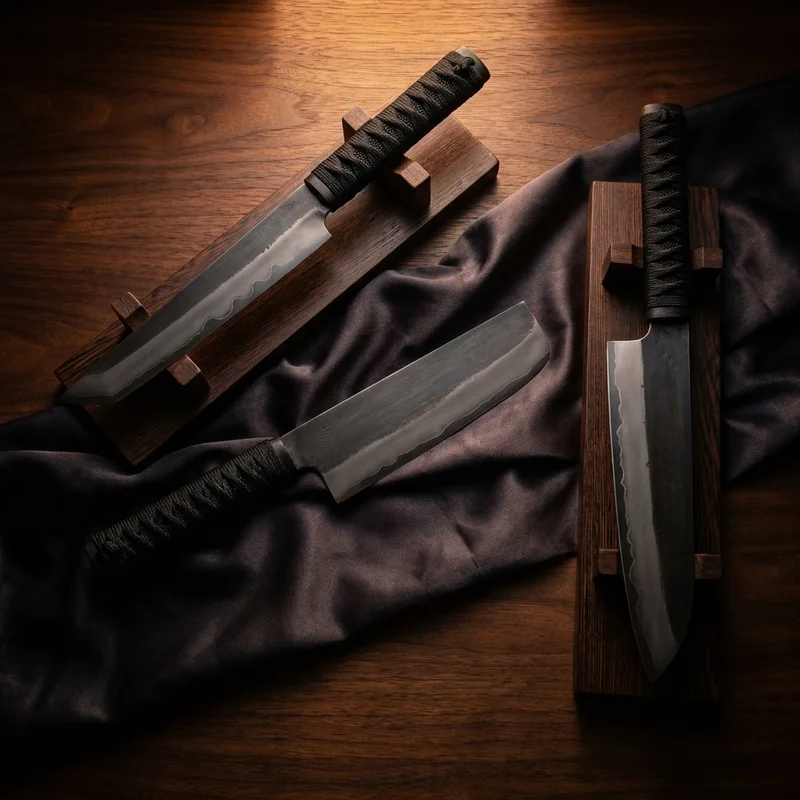 Handmade — Zangetsu Bleach Replica Sword 1095 Carbon Steel Wrapped Handle - 6