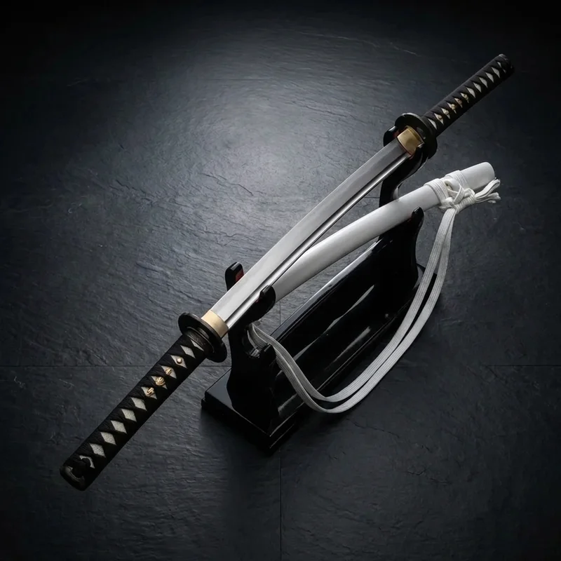 Musashi — Zoro Wado Ichimonji One Piece Katana 1045 Steel White Saya - 4