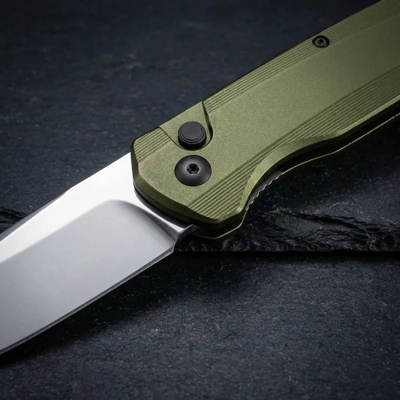 Kershaw Launch 7 — CPM154 Automatic Knife Olive Aluminum Handle - 4