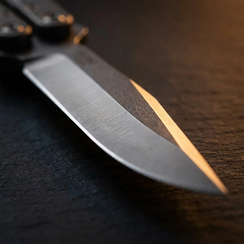 Hom Design Basilisk-R — Titanium Butterfly Knife Channel Handle - 2