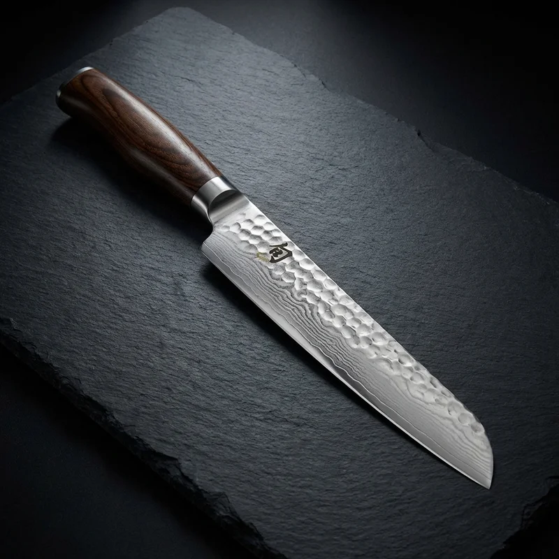Shun Premier — Bread Knife VG-MAX Damascus 22.5cm Walnut PakkaWood Handle - 1