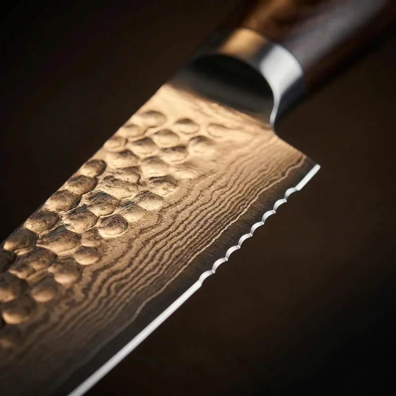 Shun Premier — Bread Knife VG-MAX Damascus 22.5cm Walnut PakkaWood Handle - 2