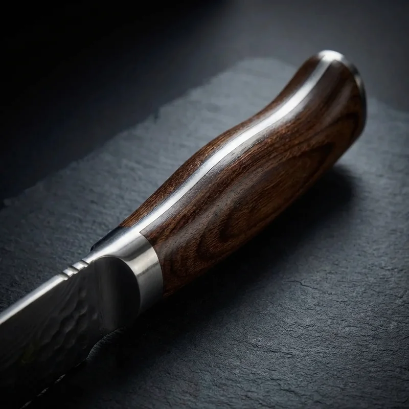 Shun Premier — Bread Knife VG-MAX Damascus 22.5cm Walnut PakkaWood Handle - 3