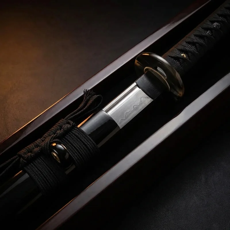 Citadel — Hand-Forged Battle Ready Katana Tamahagane Steel Buffalo Horn Fittings - 4