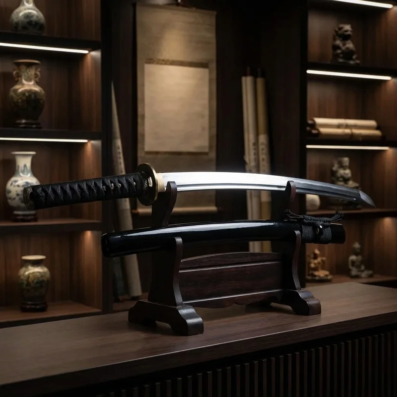 Musashi — Battle Ready Katana 1095 Carbon Steel Ray Skin Tsuka - 5