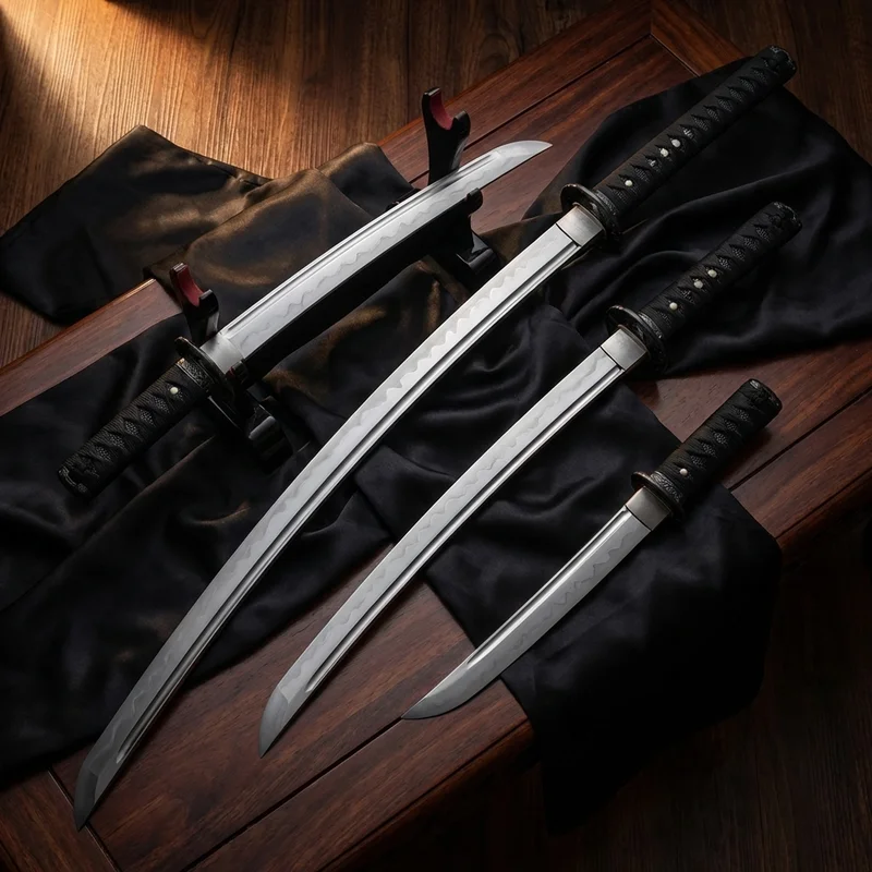 Ronin Dojo — Clay Tempered Battle Ready Katana 1060 Steel Silk Ito Wrap - 6