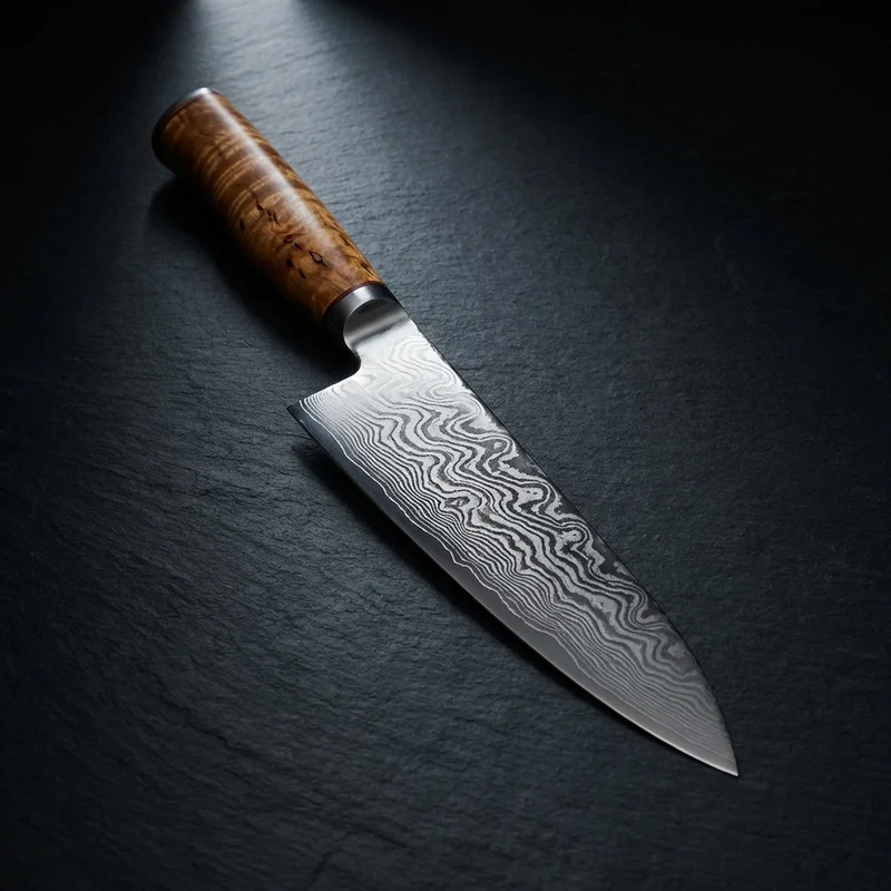 Miyabi 5000MCD 67 — SG2 Damascus Gyutoh Chef Knife 20cm Birch Handle - 1