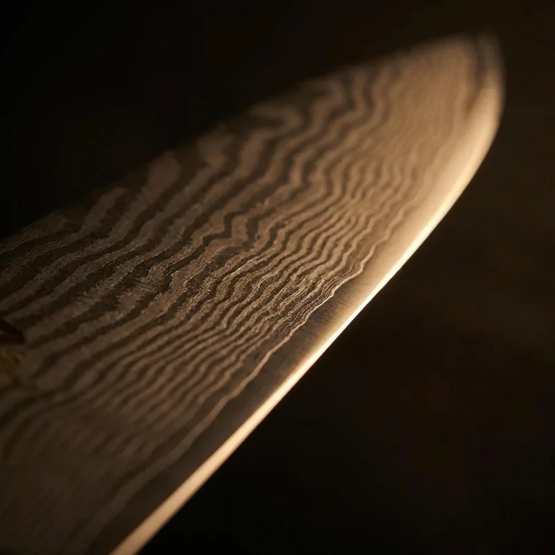 Shun Premier — VG-MAX Damascus Chef Knife 20cm Walnut PakkaWood Handle - 2