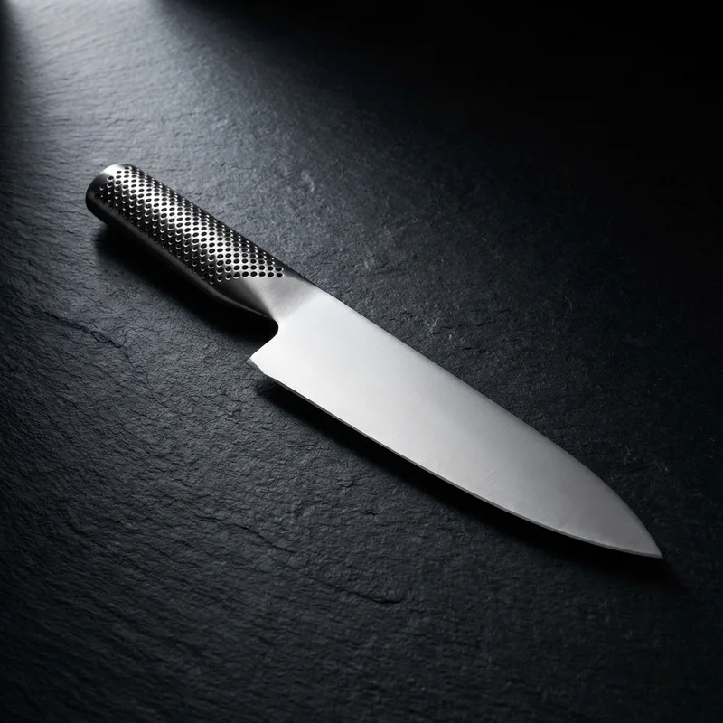 Global G-2 — CROMOVA 18 Stainless Chef Knife 20cm Hollow Handle - 1