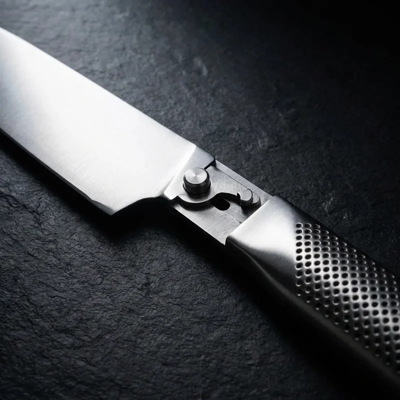 Global G-2 — CROMOVA 18 Stainless Chef Knife 20cm Hollow Handle - 4