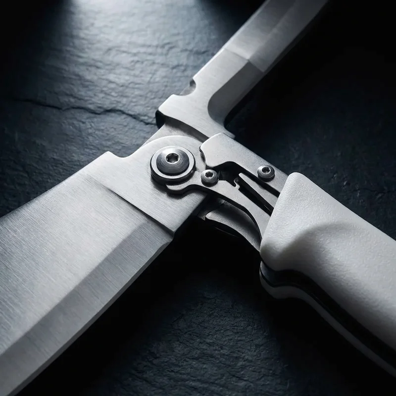 Dexter-Russell Sani-Safe — High-Carbon Butcher Cleaver 20cm White Handle - 4