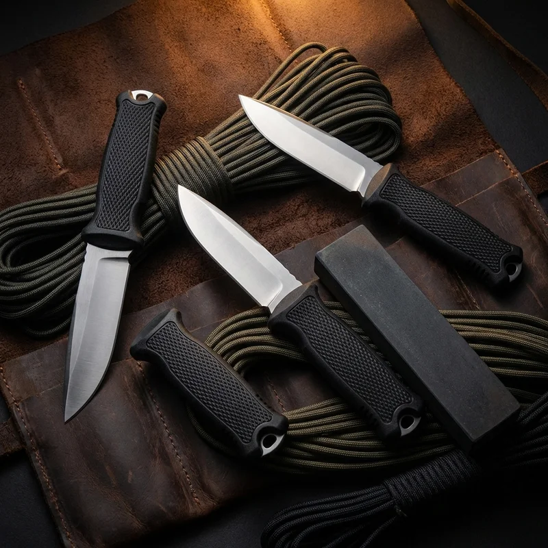 Gerber StrongArm — Fixed Blade Combat Knife 420HC Steel Rubberized Diamond Handle - 6