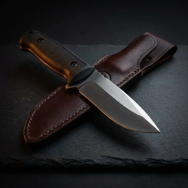 Ka-Bar 1245 — Full-Tang Combat Knife 1095 Carbon Steel Kraton G Handle - 4