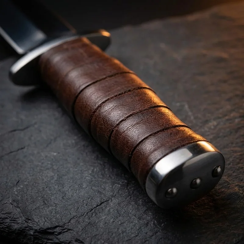 Böker Magnum — Medieval Dagger 440A Stainless Steel Leather Wrapped Handle - 3