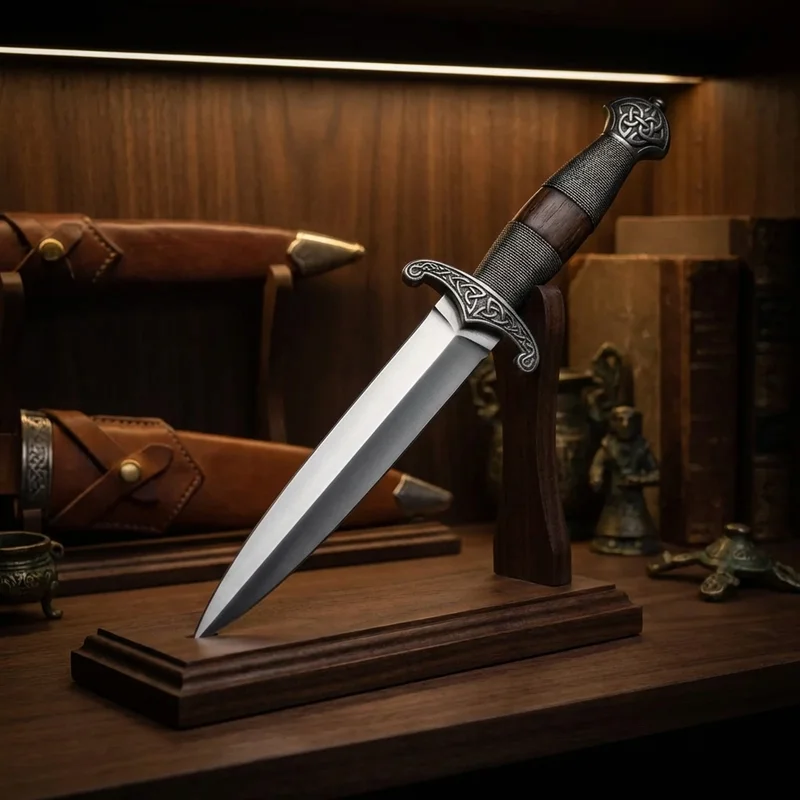 Windlass Steelcrafts — Scottish Dirk Dagger High-Carbon Steel Wire-Wrapped Handle - 5