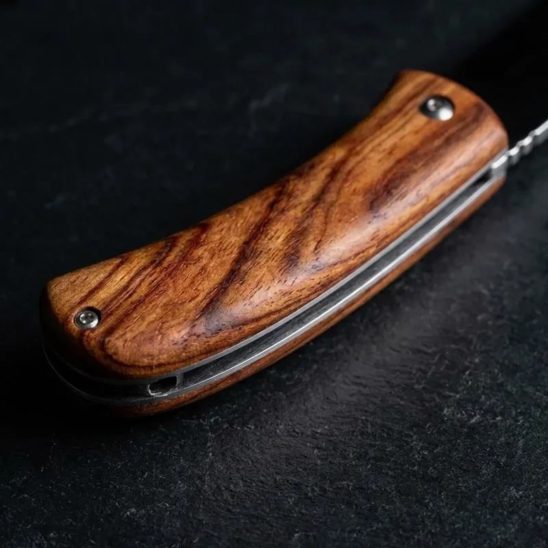 Thiers-Issard — Le Thiers French Pocket Knife 12C27 Juniper Wood Handle - 3