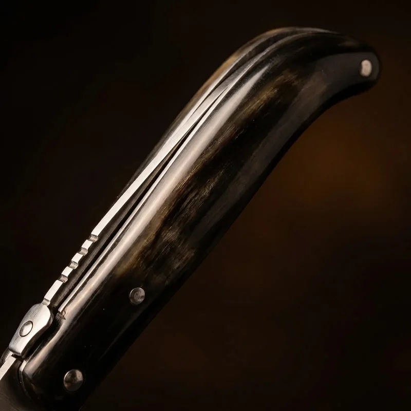 Fontenille Pataud — Laguiole French Knife T12 Steel Buffalo Horn Handle - 3