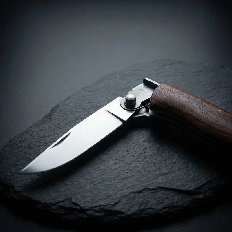 Claude Dozorme — Le Capucin French Folding Knife Z50 Steel Rosewood Handle - 4