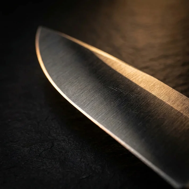 Bark River Bravo 1 — CPM-3V Steel Hunting Knife Green Canvas Micarta Handle - 2