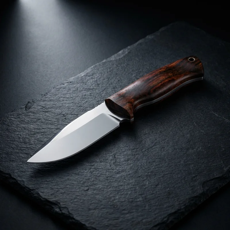 Benchmade Saddle Mountain Skinner — CPM-S30V Hunting Knife Stabilized Wood Handle - 1