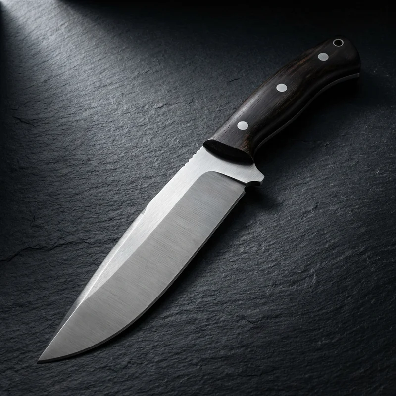 Böker Arbolito El Gigante — N695 Steel Hunting Knife Guayacán Ebony Handle - 1
