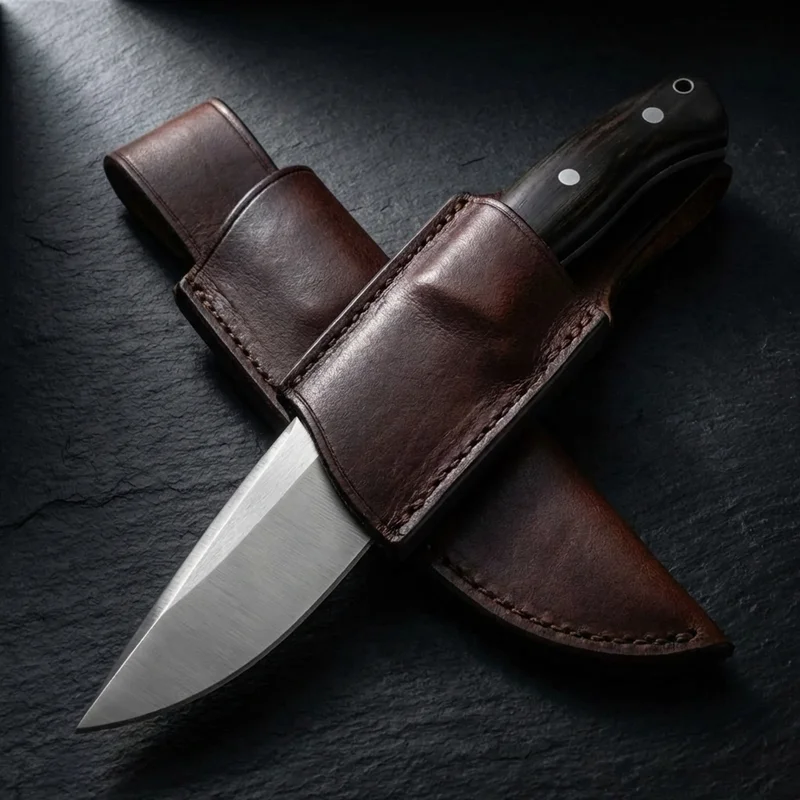 Böker Arbolito El Gigante — N695 Steel Hunting Knife Guayacán Ebony Handle - 4