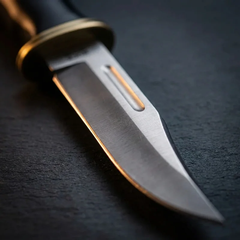 Buck 119 Special — 420HC Stainless Hunting Knife Phenolic Handle Brass Guard - 2