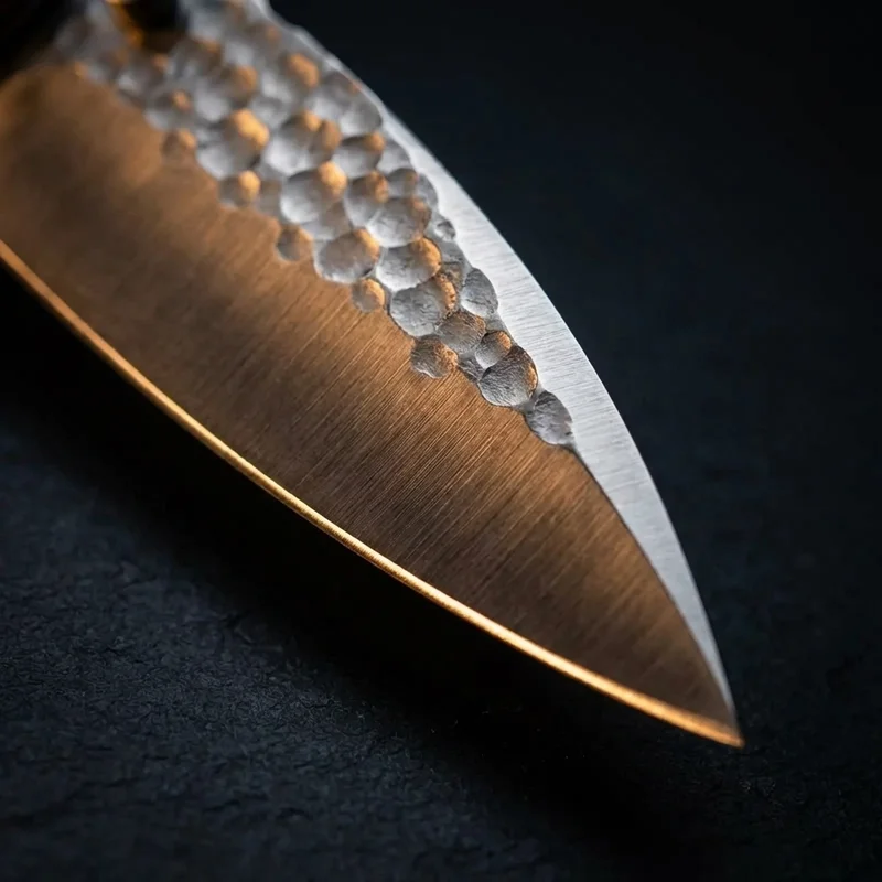 Mcusta Tsuchi — Canivete Japonês VG-10 Martelado Cabo Madeira de Marmelo - 2