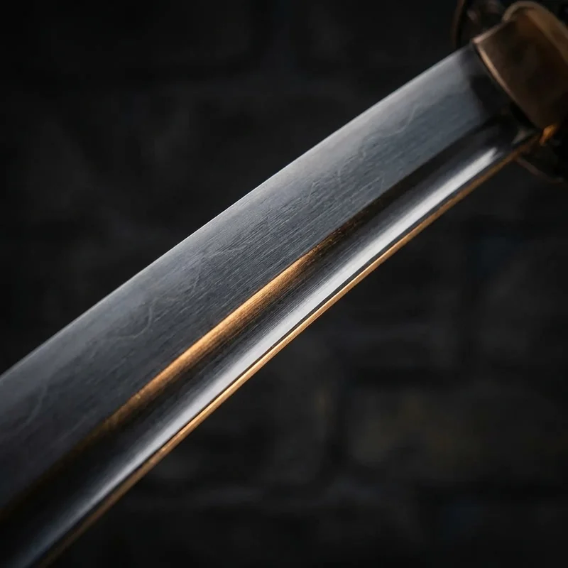 Dragon King — Kaze Japanese Katana T10 Tool Steel Bronze Tsuba - 2