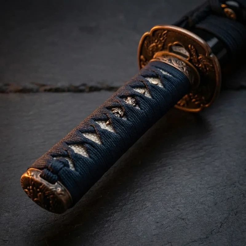 Dragon King — Kaze Japanese Katana T10 Tool Steel Bronze Tsuba - 3