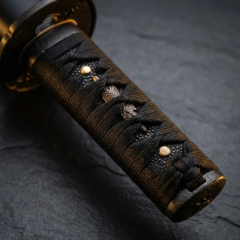 Hanwei — Raptor Shinogi-Zukuri Japanese Katana T10 Steel Iron Tsuba - 3