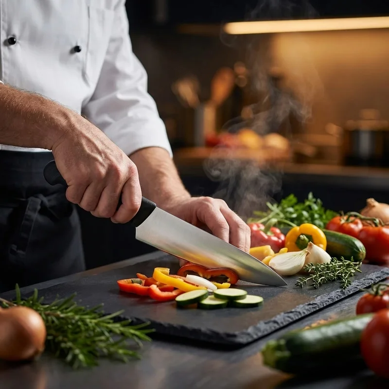 Victorinox Fibrox Pro — Stainless Steel Kitchen Knife 19cm Slip-Resistant Handle - 5