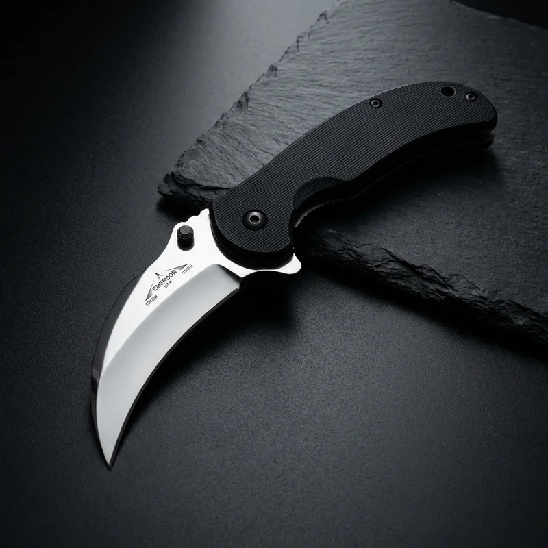 Emerson — Super Karambit Folding Knife 154CM Steel Textured G10 Handle - 1