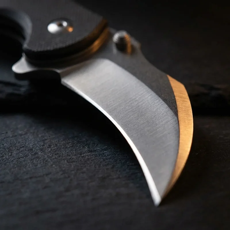 Fox 599 — Emerson Karambit Knife N690 Bohler Steel Black G10 Handle - 2