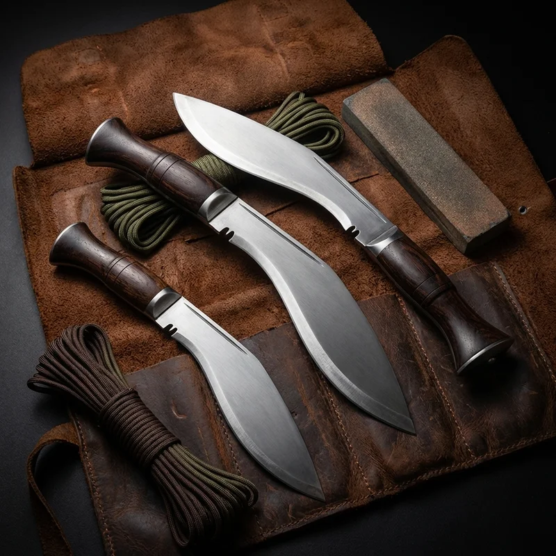 Himalayan Imports — Ang Khola Kukri Hand-Forged Carbon Steel Rosewood Handle - 6