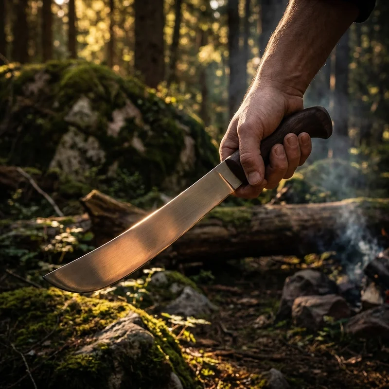 Condor Tool & Knife — Golok Machete 1075 Carbon Steel Walnut Handle - 5