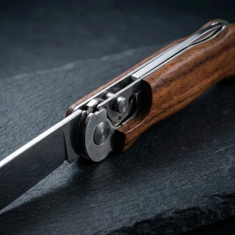 Victorinox — Mushroom Knife Stainless Steel Rosewood Handle Integrated Brush - 4