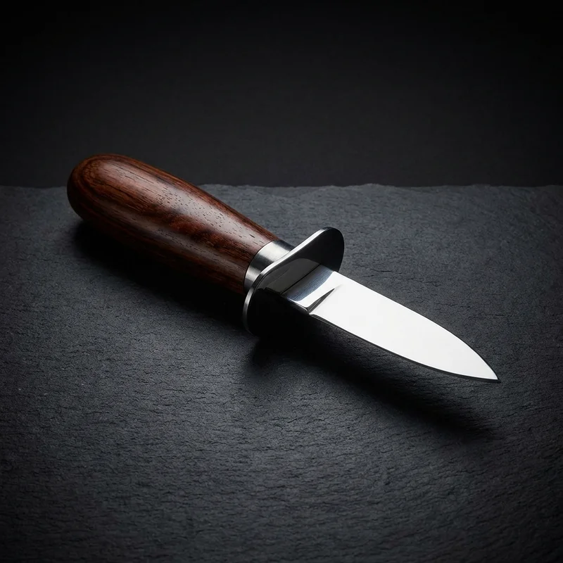 Déglon — Professional Oyster Knife Rosewood Handle with Guard - 1