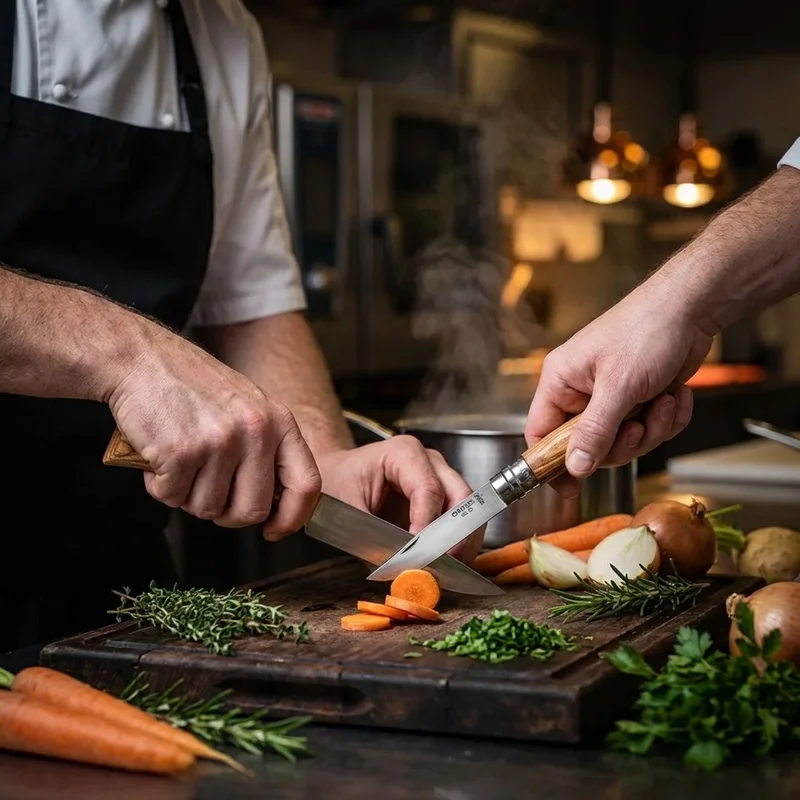 Opinel No. 09 — Oyster & Shellfish Knife Laminated Birch - 5