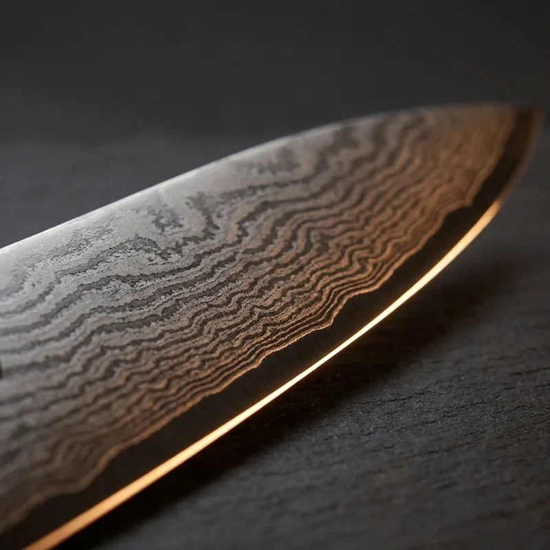 Shun Premier — VG-MAX Damascus Paring Knife 10cm Walnut PakkaWood Handle - 2