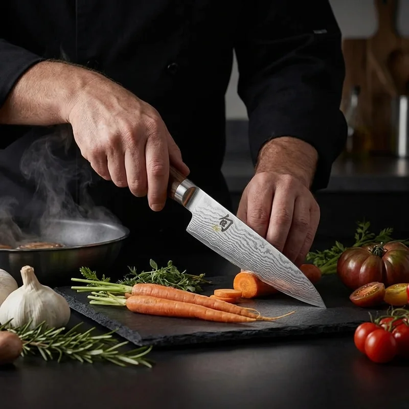 Shun Premier — VG-MAX Damascus Paring Knife 10cm Walnut PakkaWood Handle - 5