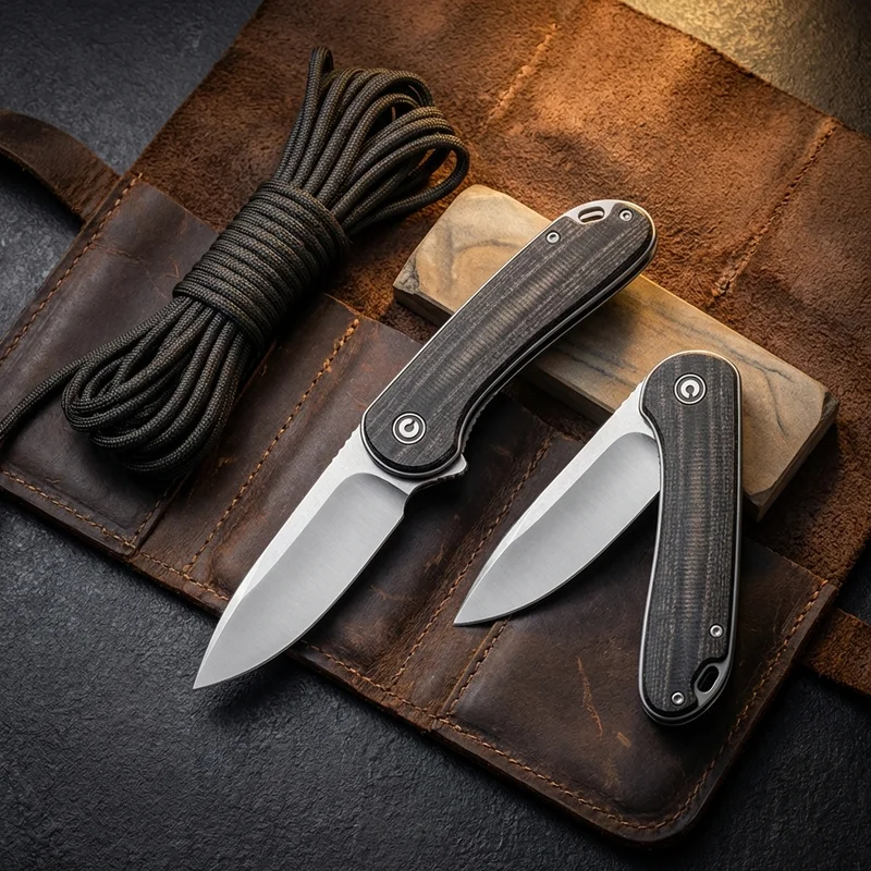 Civivi — Elementum D2 Steel Pocket Knife Micarta Handle Liner Lock - 6