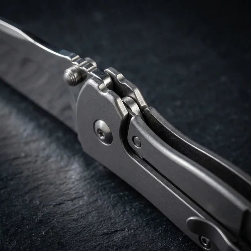 Kershaw 1660 — Leek Sandvik 14C28N Pocket Knife Stainless Steel Frame - 4