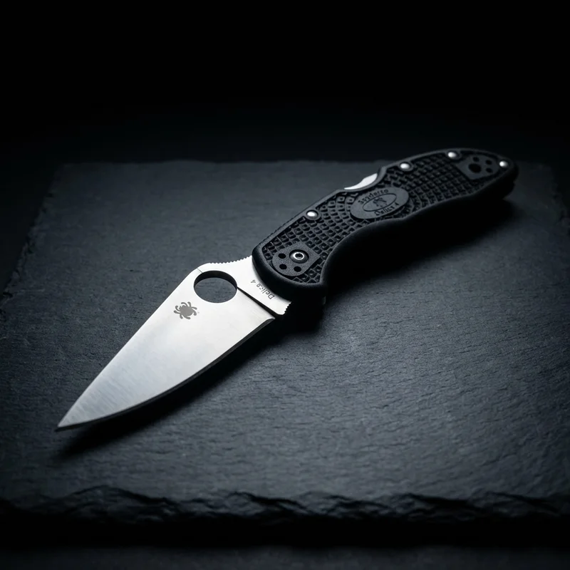 Spyderco Delica 4 — VG-10 Folding Pocket Knife FRN Lightweight Handle - 1
