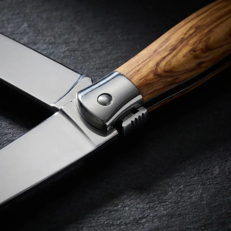 Laguiole en Aubrac — Forged Steak Knife Olive Wood Handle - 4