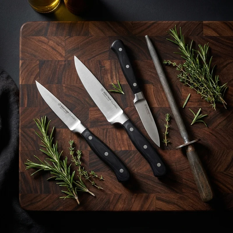 Wüsthof Classic — Precision-Forged Steak Knife Black Handle - 6