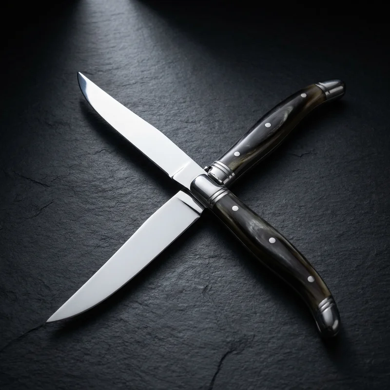 Jean Dubost Laguiole — Steak Knife Horn Tip Handle - 1
