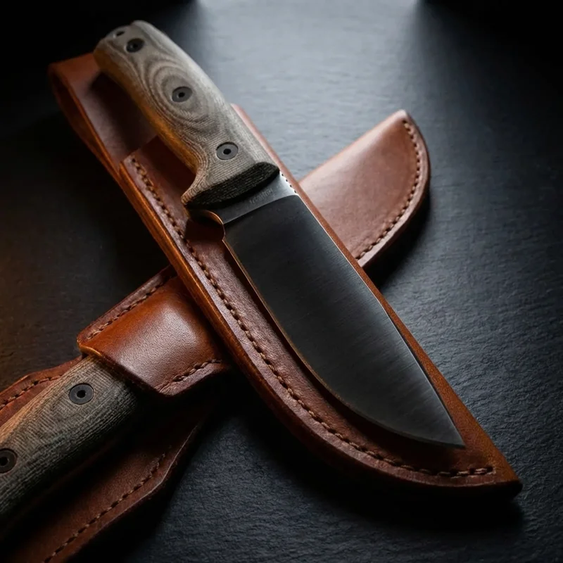 ESEE 6P — 1095 Carbon Steel Survival Knife Micarta Handle - 4